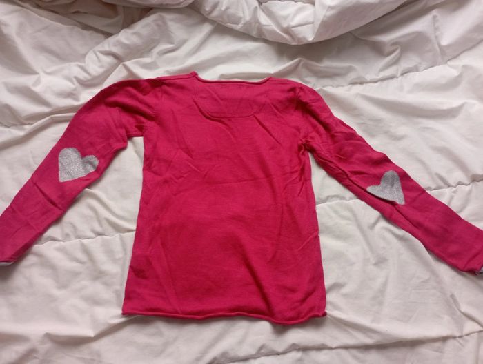Pull rose manches longues Okaïdi 10 ans 5€ neuf - photo numéro 3