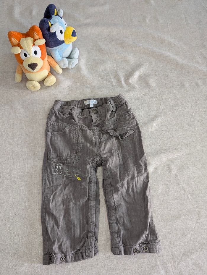 Pantalon gris garçon 12 mois