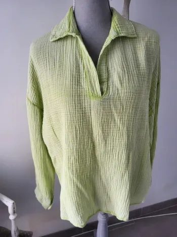 Blouse tunique gaze de coton