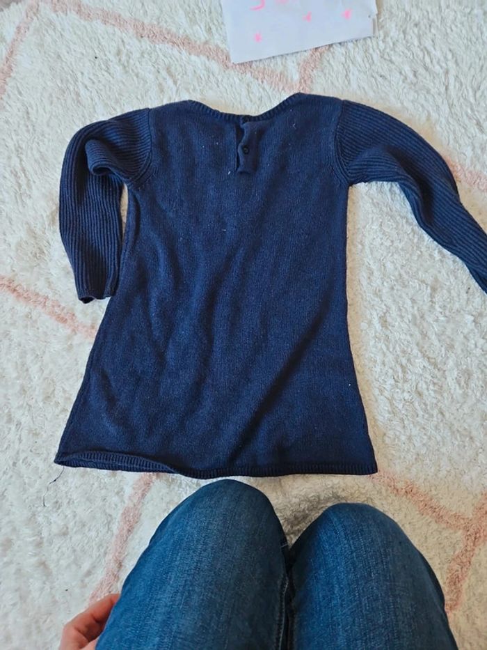 Robe bleu marine taille 3 ans robe fille jacadi - photo numéro 4