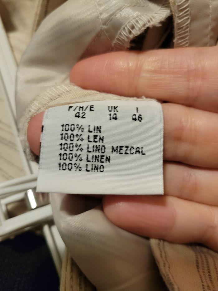 Pantalon  en lin taille L - photo numéro 2