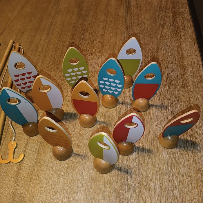 Jeu en bois de pêche attrape poisson - photo numéro 4