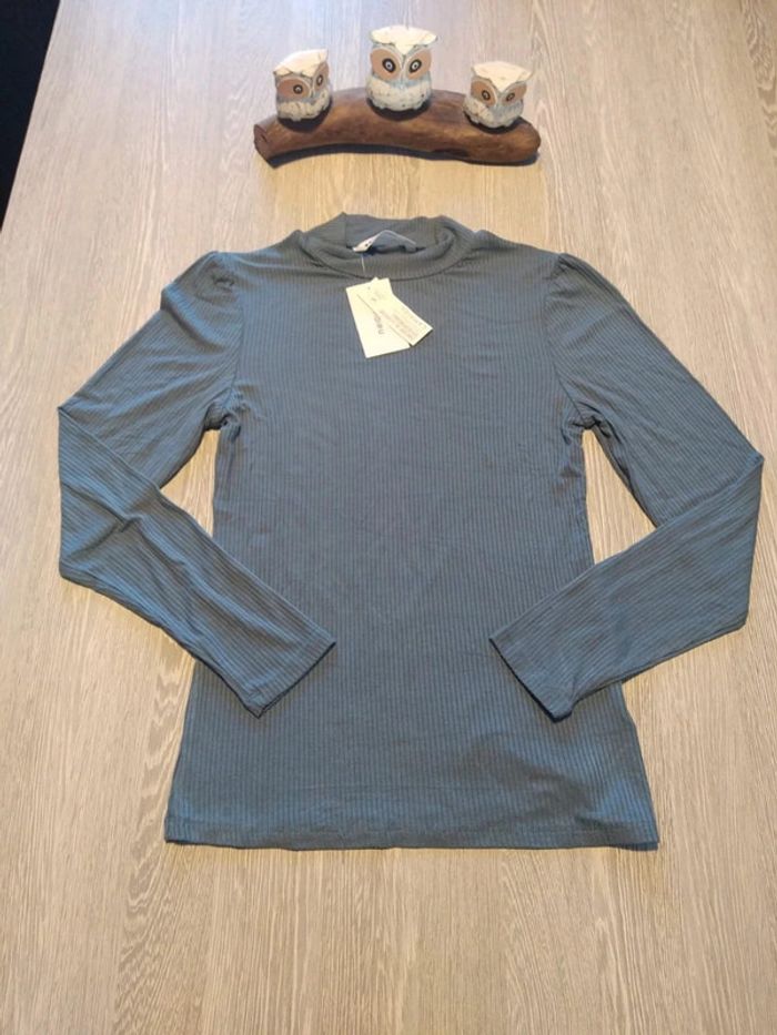 Haut manches longues camaïeu bleu taille m - photo numéro 2