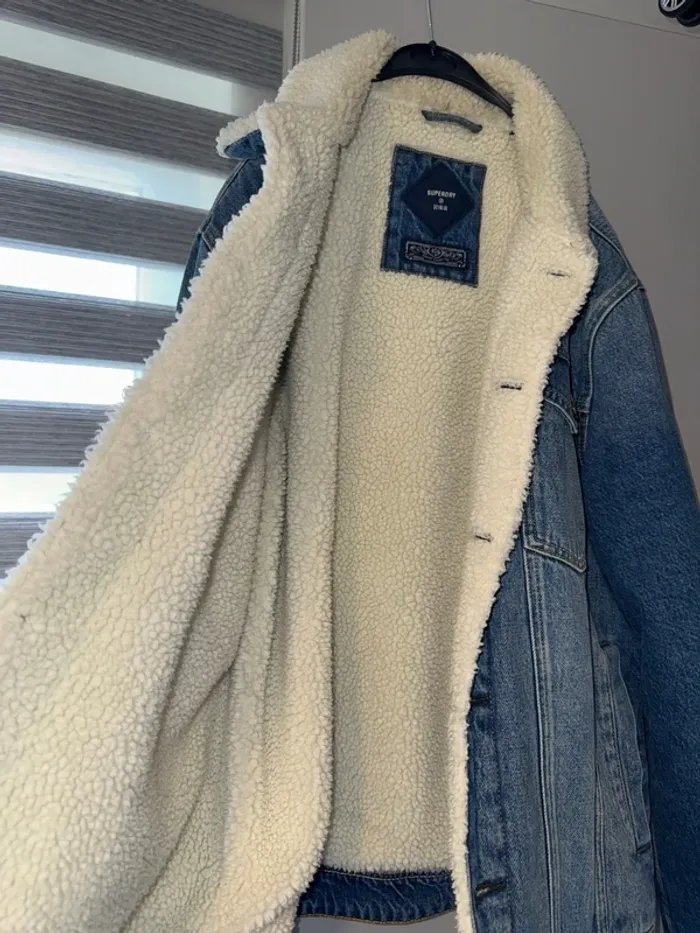 Veste en jeans superdry homme taille L - photo numéro 3