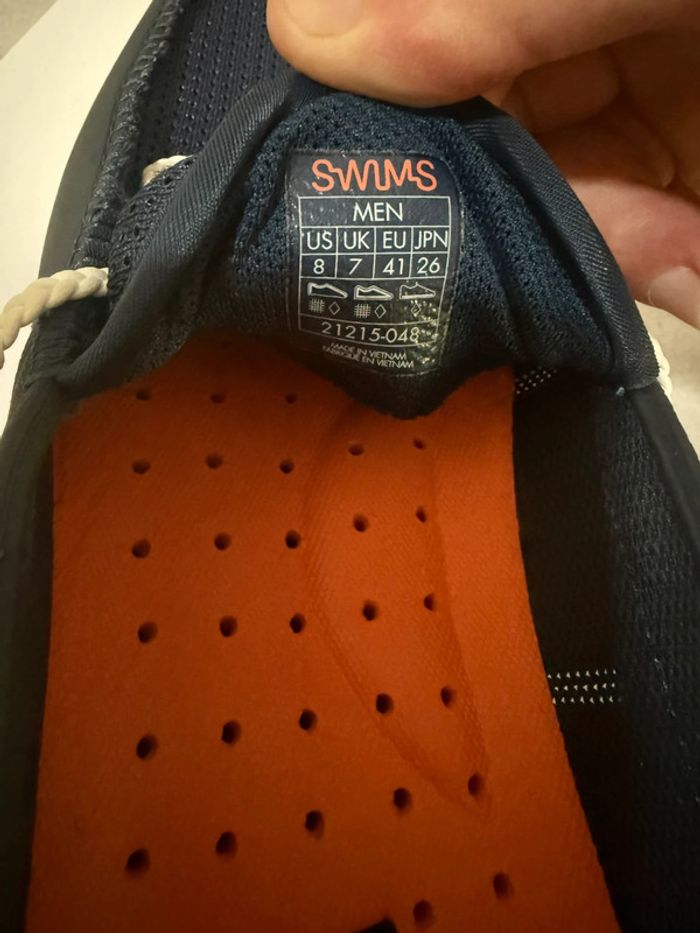 Swims - Mocassins, Bleu marine, blanche, Taille 41 - photo numéro 2