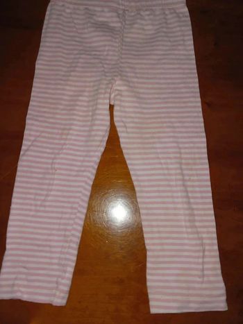 Legging rose er blanc 18 mois pommette