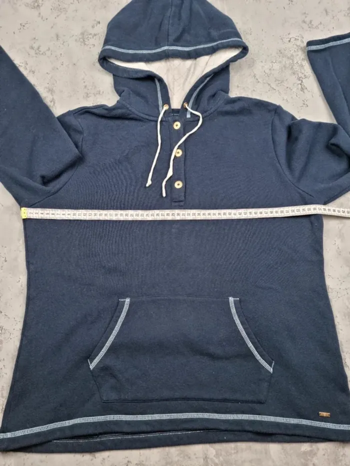 Sweat à capuche boutonné 3/4 Tommy Hilfiger bleu marine XL Femmes - photo numéro 12