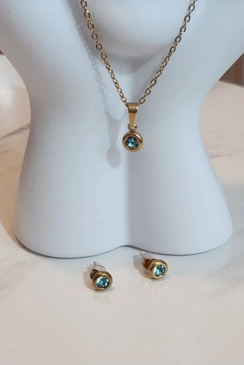 Ensemble bijoux acier inoxydable 