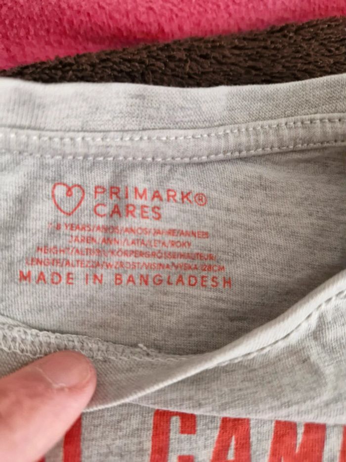 Tee shirt manche longue primark 7 8 ans - photo numéro 2