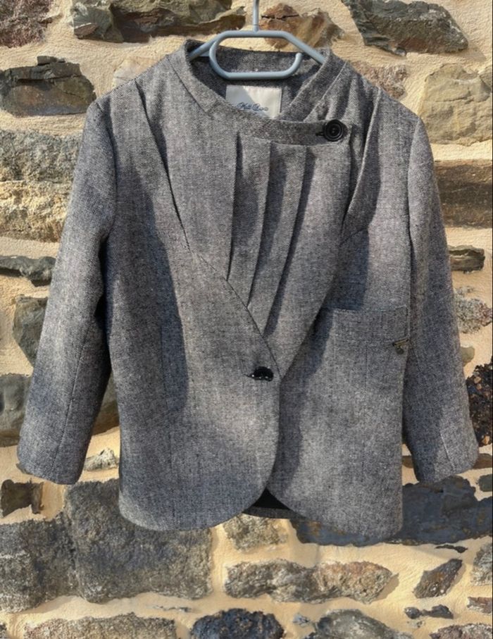 Veste style blazer gris chiné - Matt Davis