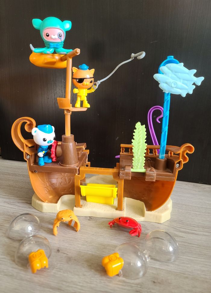 ‼️Très rare‼️Octonauts Bateau naufragé de Calico-Jack + personnages et accessoires - photo numéro 9
