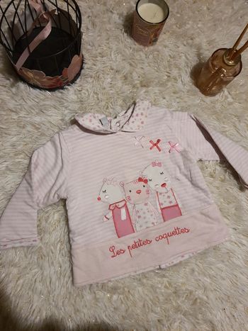🌺 pull bebe fille 6 mois rose