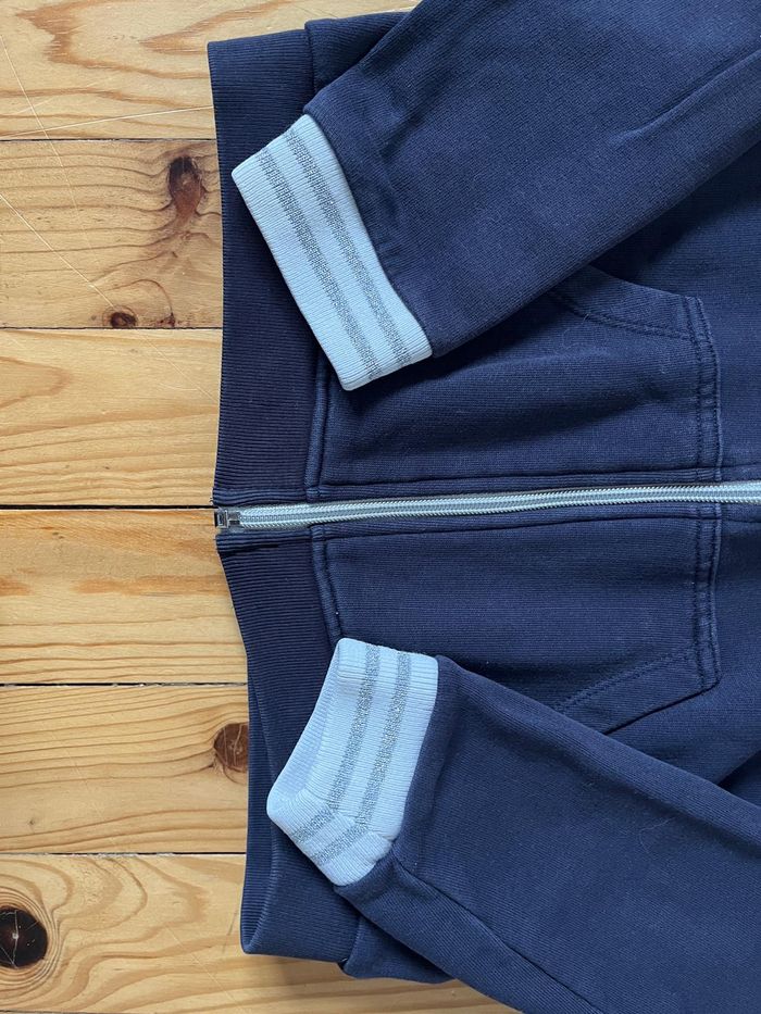 Gilet sweat marine Petit Bateau 8 ans - photo numéro 2