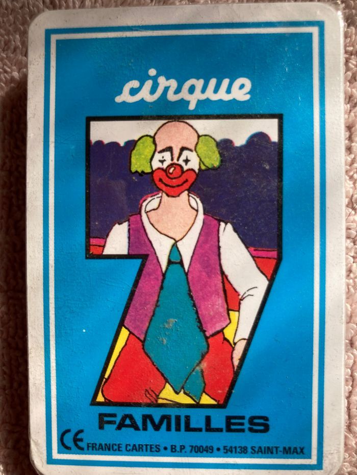 Jeu des 7 familles le cirque