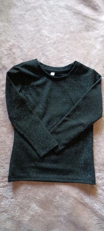 T-shirt manches longues brilliant fille élastique