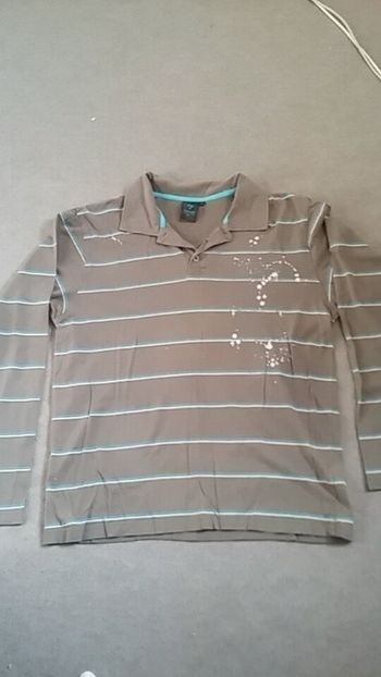 Polo manche longue marron