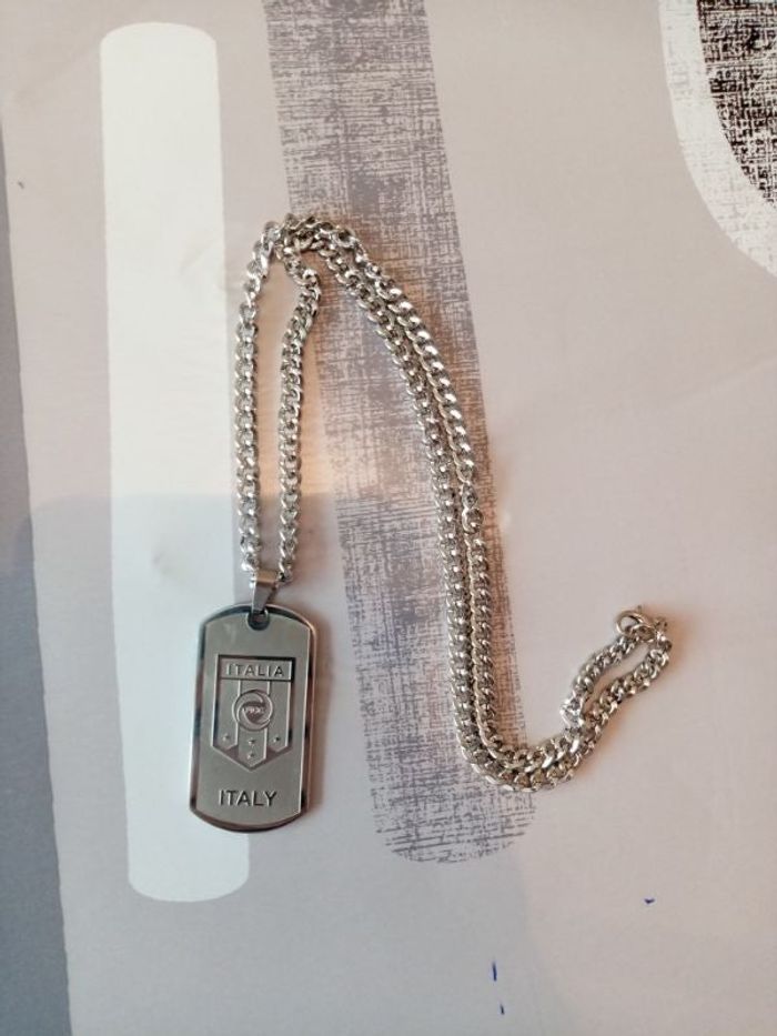 Pendentif acier Italie