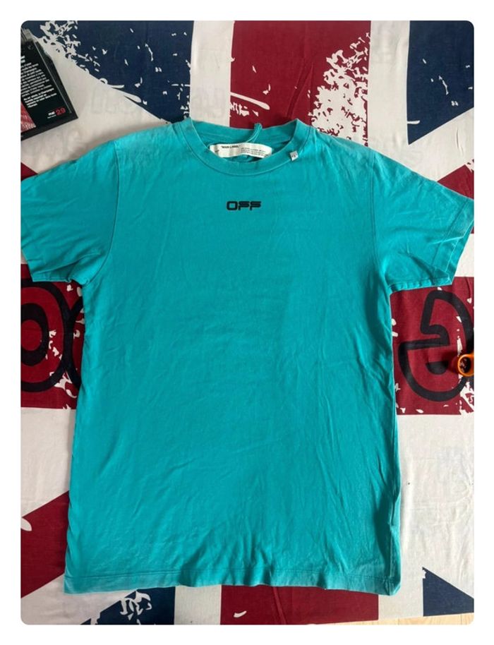 T-shirt Off White taille S/M vert menthe - photo numéro 2
