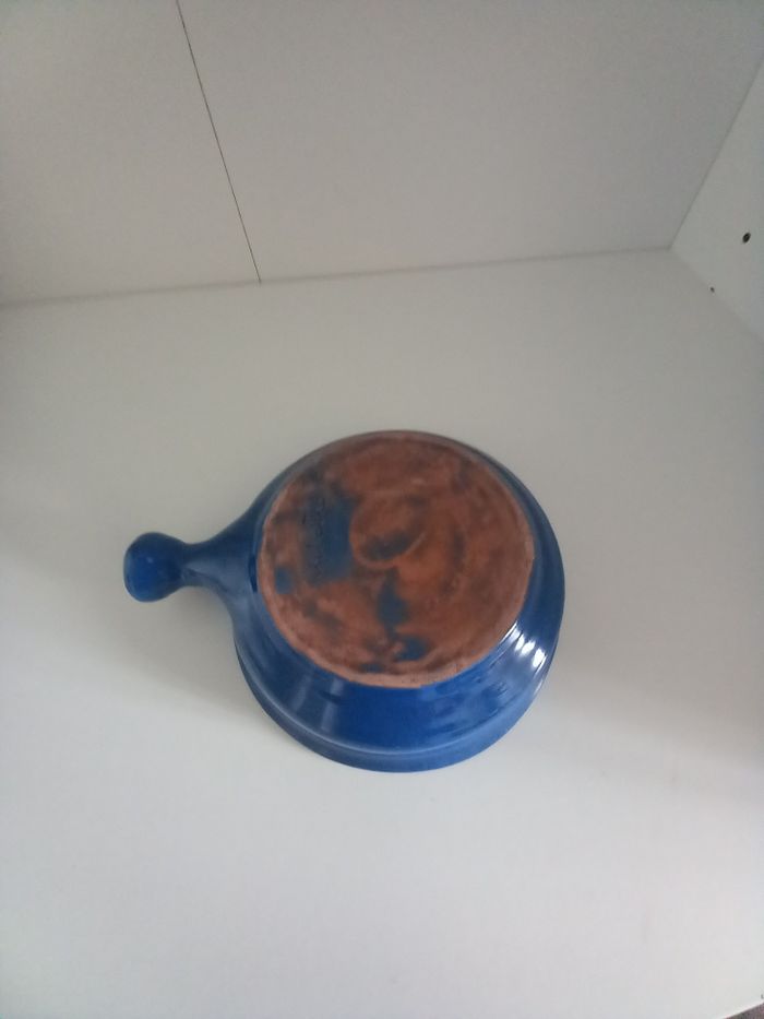 Cassolette bleue terre cuite - photo numéro 2