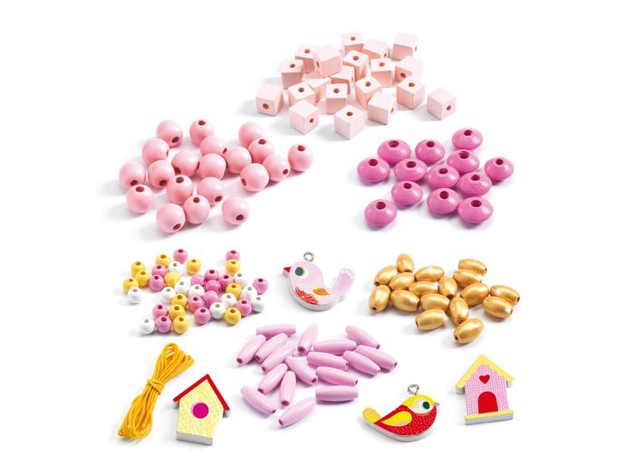 Perles bois - oiseaux Djeco - 450 perles - photo numéro 2