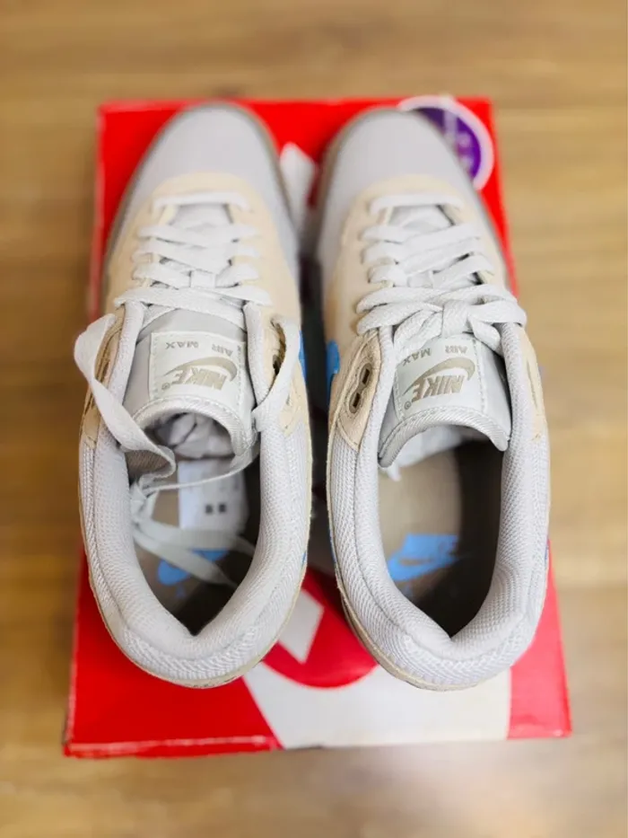 Nike Air Max 1 Essential Light Bone Psychic Blue Taille 43 - photo numéro 5