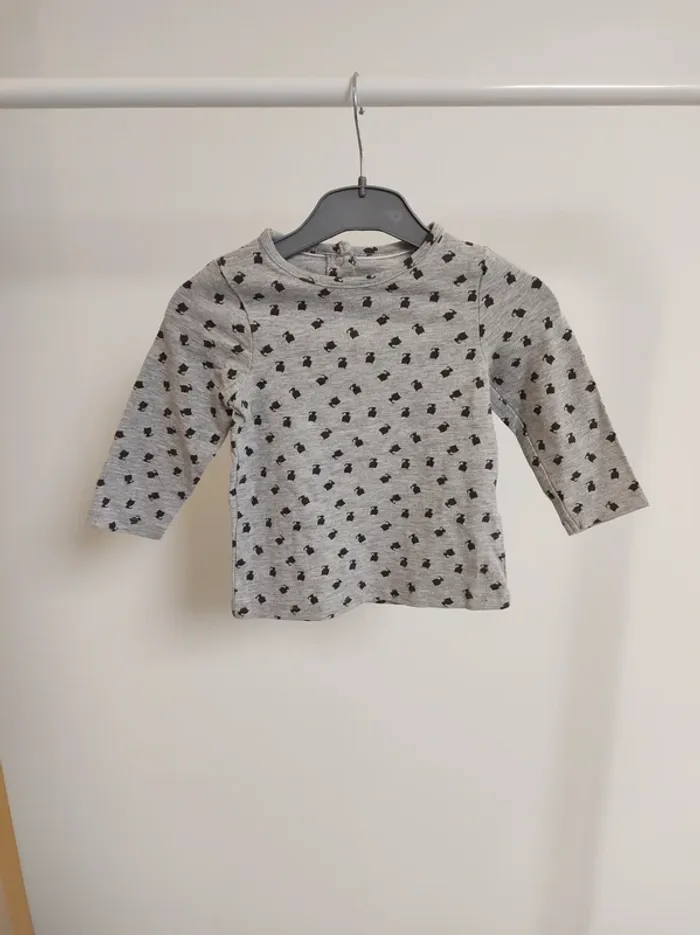 T-shirt manches longues Orchestra 6mois 67cm