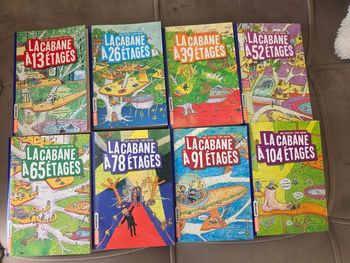 Lots de 8 livres la cabane a etage 