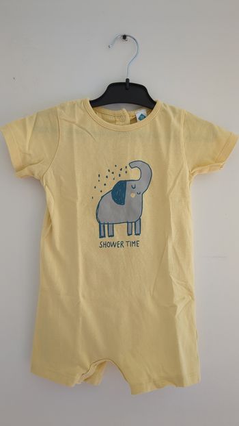 Combishort jaune Tex 9 mois
