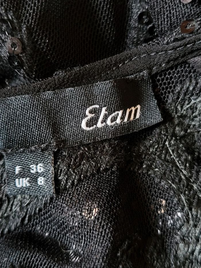 Magnifique combishort noire à sequins Etam - Neuve - photo numéro 14