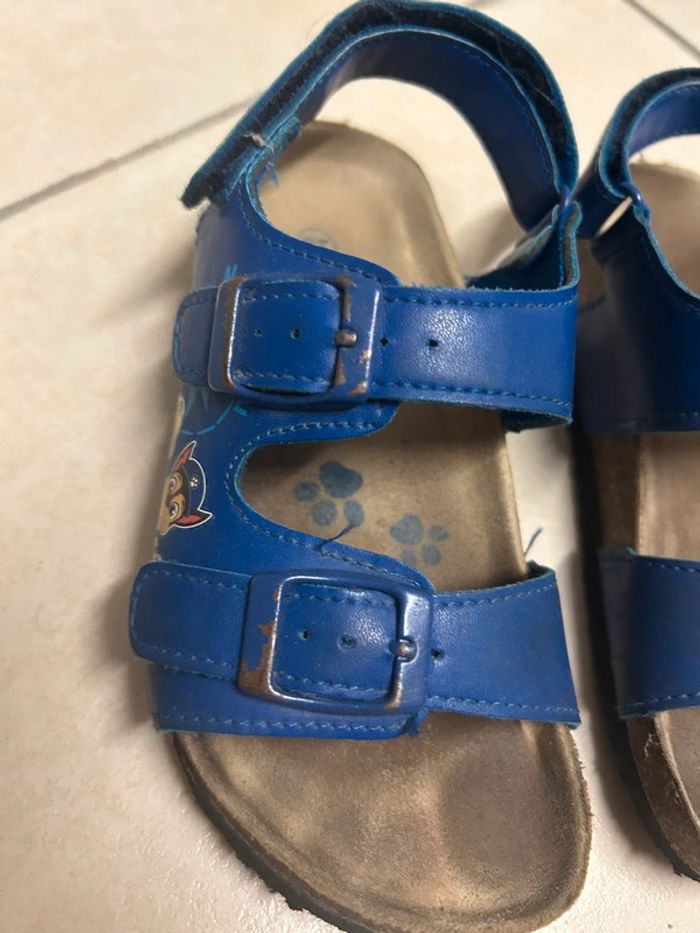 sandales garçon Pat Patrouille bleues à boucle et scratch taille 28 - photo numéro 7