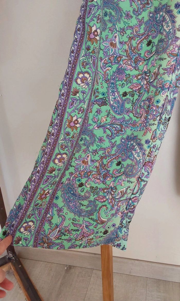 Sarouel neuf soie polyester hippie chic bohème T 36/38 - photo numéro 8
