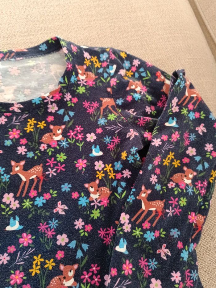 Robe manches longues en jersey cousue main 5 ans - photo numéro 2