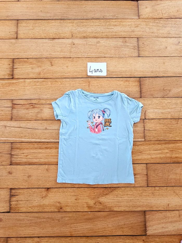 Tee shirt manches courtes Japan Japon manga petite fille 4 ans