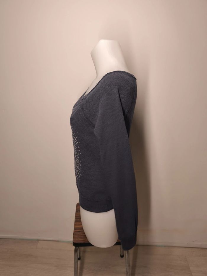 Pull Abercrombie & Fitch Femme Taille XS Gris - photo numéro 3