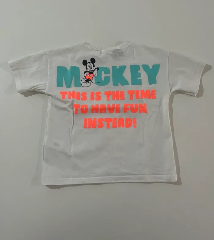 Tshirt blanc Mickey - 5 ans - Zara x Disney - photo numéro 2