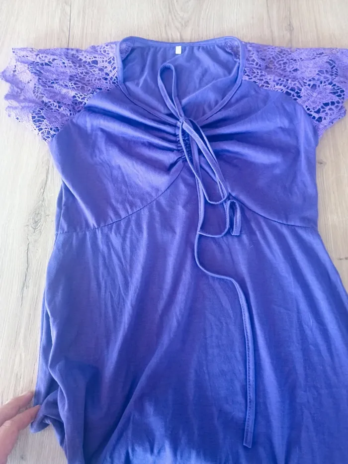 robe violette transparente XL - photo numéro 4