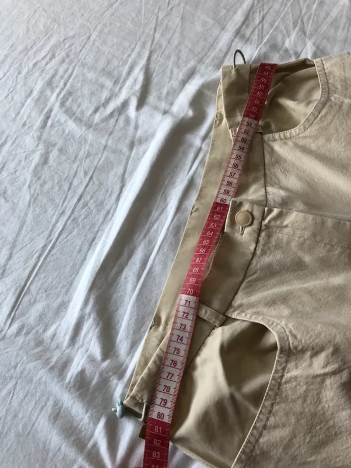 Pantacourt beige taille 42 - photo numéro 5
