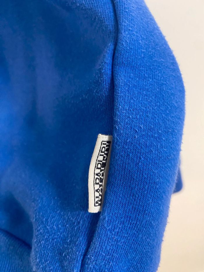Sweat à capuche Napapijiri bleu roi - photo numéro 4