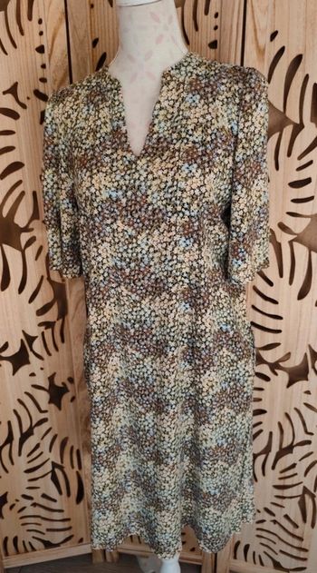 Robe midi fleurie fluide - Taille M/38 - Fransa