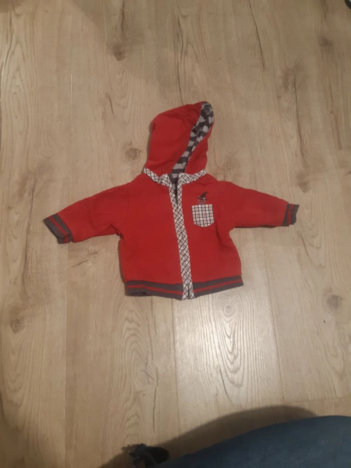 Gilet réversible TBE 3mois Obaibi