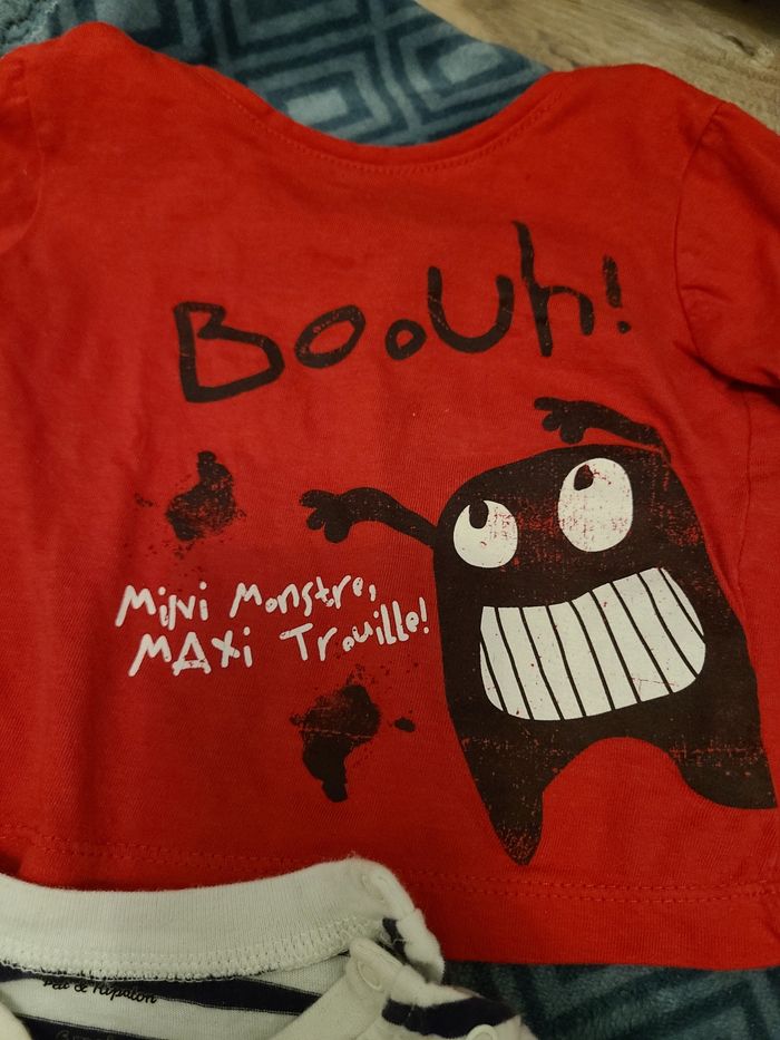 Lot t-shirts 6mois - photo numéro 7