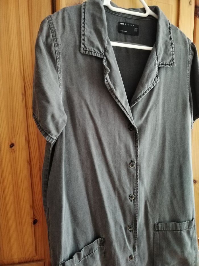 Robe fluide grise denim M - photo numéro 3