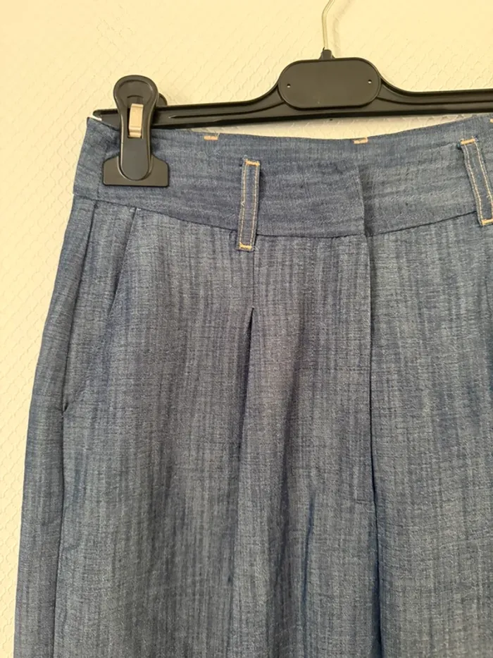 Pantalon droit neuf taille 34 bleu primark - photo numéro 3