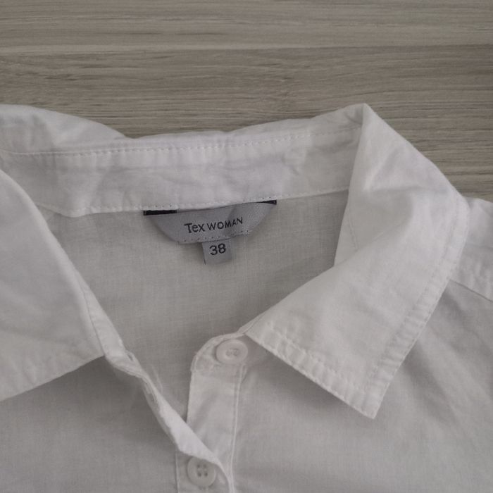 Chemise femme blanche manches courtes Tex taille 38 - photo numéro 2