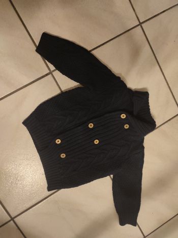 Gilet bleu marine 12 mois orchestra