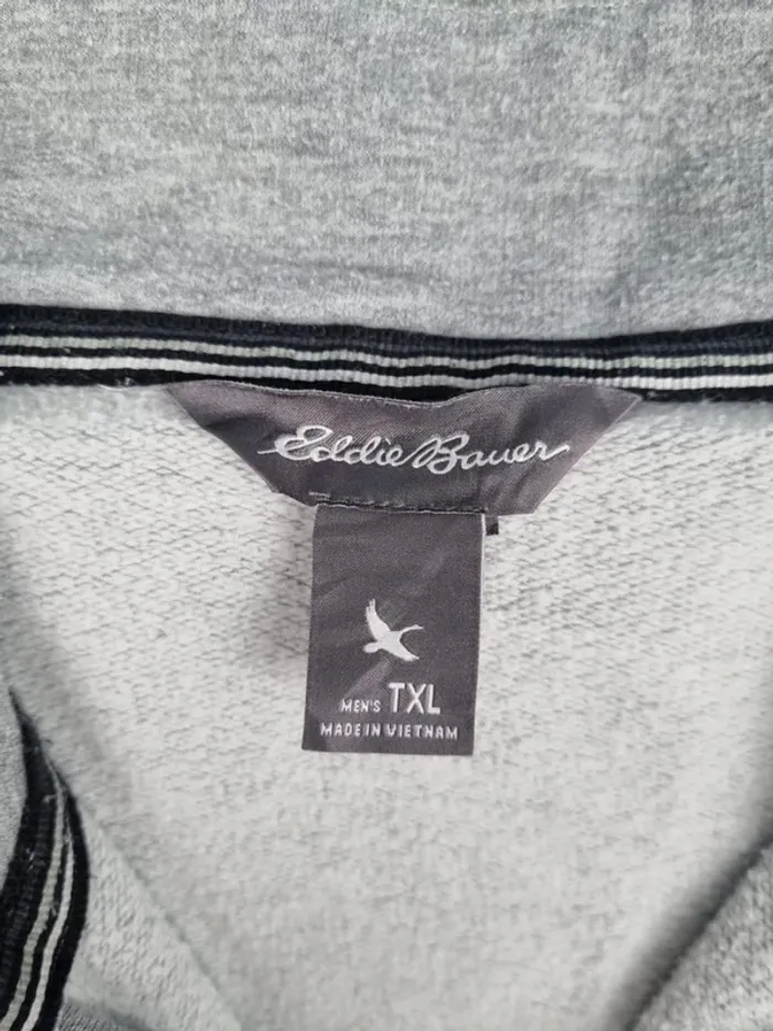 Sweat 1/4 zip Eddie Bauer gris – Taille XL Homme - photo numéro 6