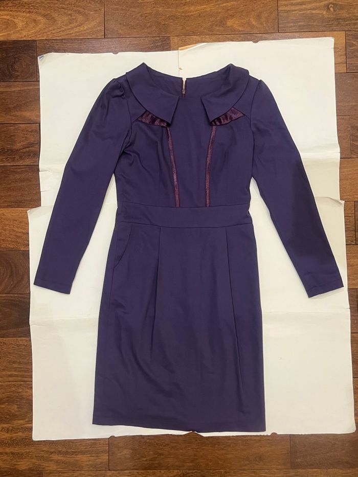 Robe longue manches longues violet mauve taille XS - photo numéro 4