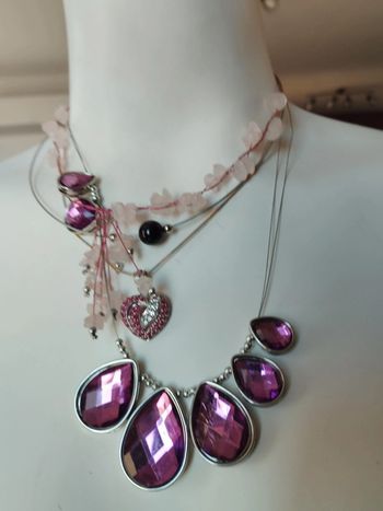 Lot de 4 colliers fantaisie