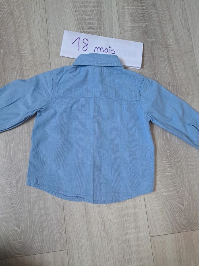 Chemise manches longues garçon 18 mois - photo numéro 2