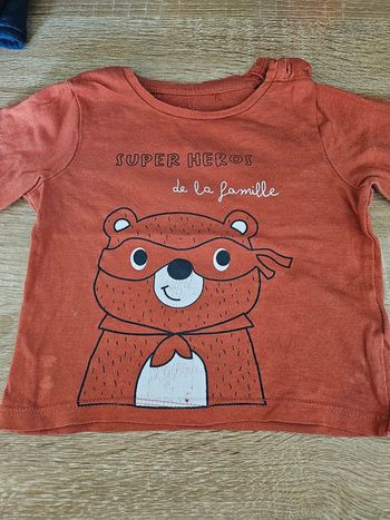T-shirt léger manches longues 12 mois